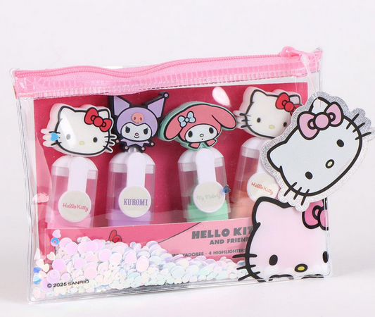 Sanrio - Hello Kitty and Friends mini Textmarker-Set schreibwaren merchandise