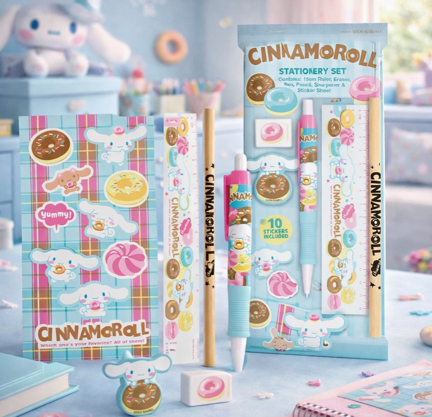 Sanrio Cinnamoroll - Schreibwaren Set 6-Teilig merchandise