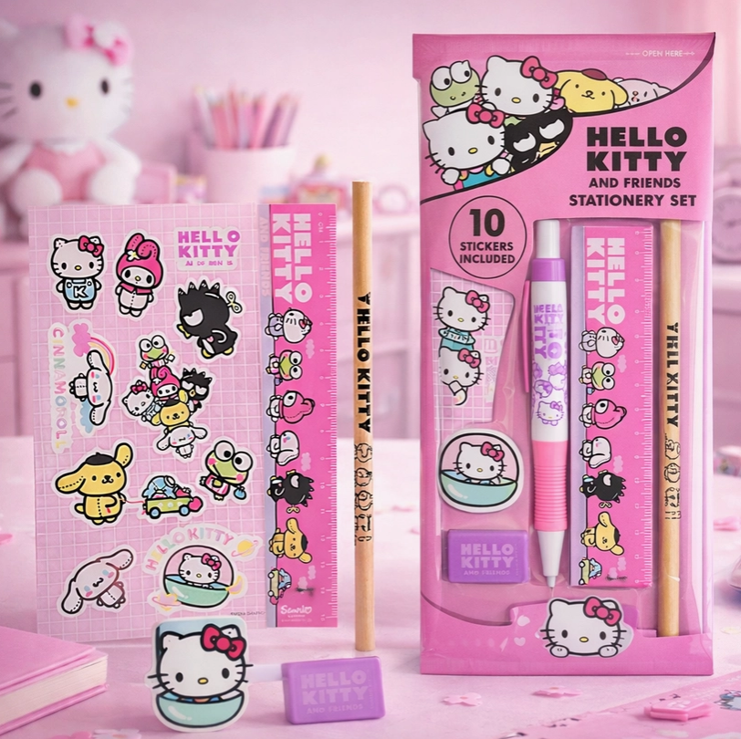 Sanrio Hello Kitty - Schreibwaren Set 6-Teilig merchandise