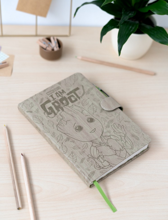 Marvel Groot - Premium A5 Notizbuch Mit Projektorstift